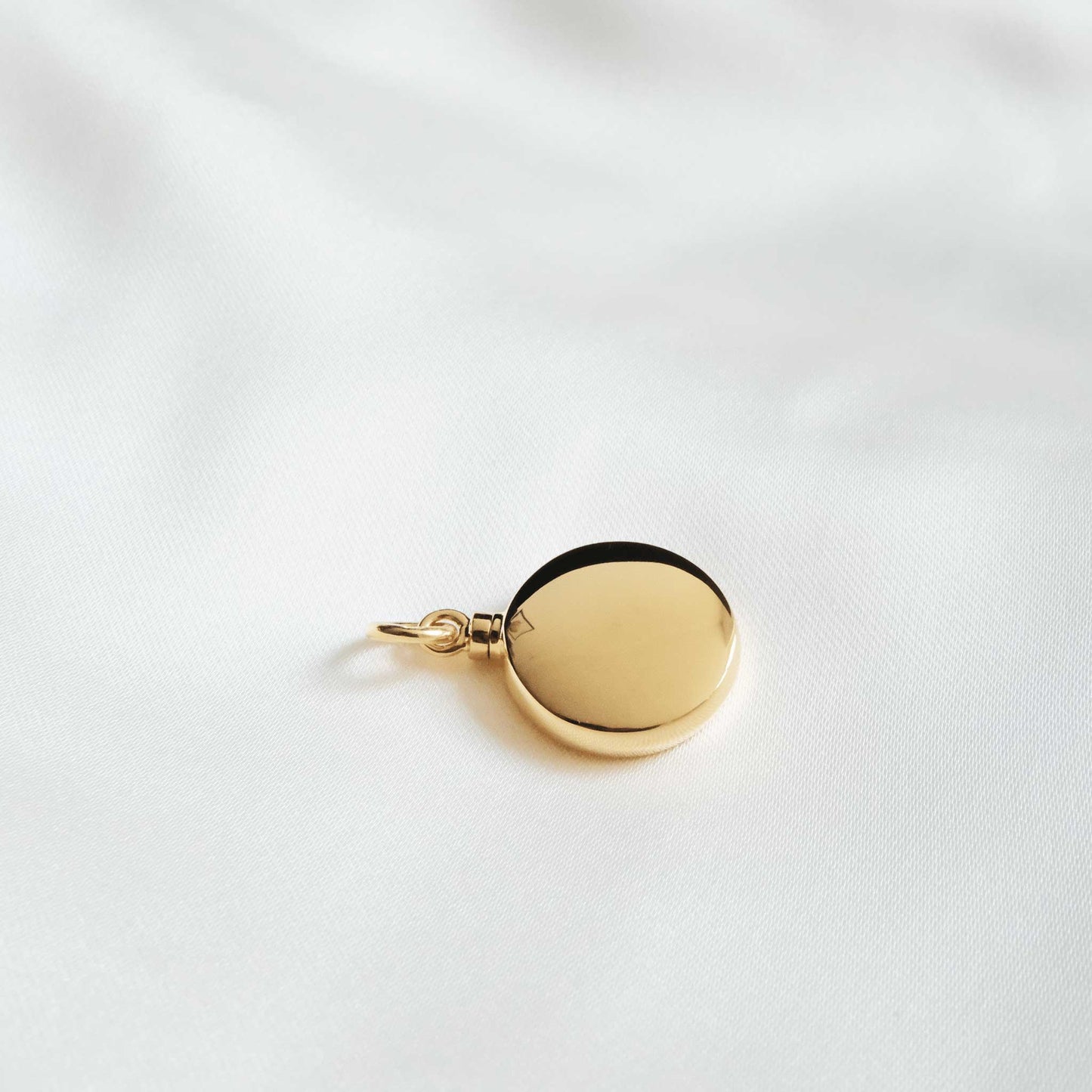Ashes into Jewellery Round Necklace 18K Gold Plated - Ashes Jewellery AE