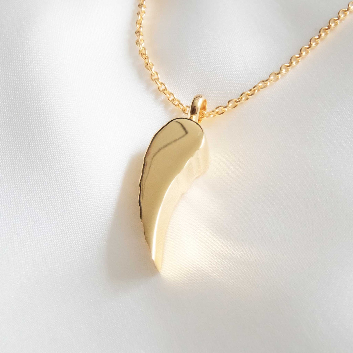 Ashes Jewellery Angel Wing 18K or 9K Solid Gold Necklace - Ashes Jewellery AE
