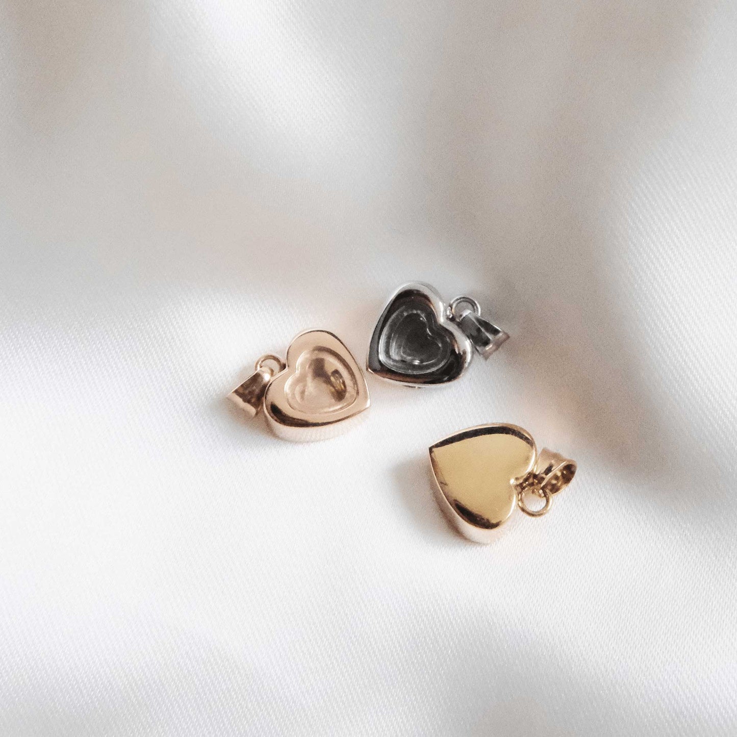 Heart Ashes Necklace Rose Gold Stainless Steel - Ashes Jewellery AE