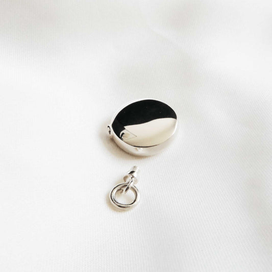 Keepsakes for Ashes Round Sterling Silver - Ashes Jewellery AE