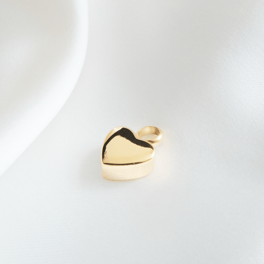 Small Heart Ashes Necklace Gold Stainless Steel - Ashes Jewellery AE