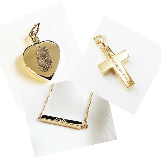 Ashes Jewellery Custom Engraving - Ashes Jewellery AE