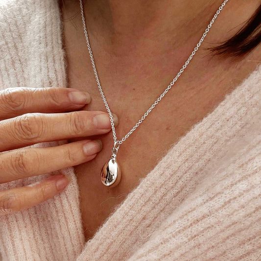 Ashes Jewellery Teardrop Necklace 925 Sterling Silver - Ashes Jewellery AE
