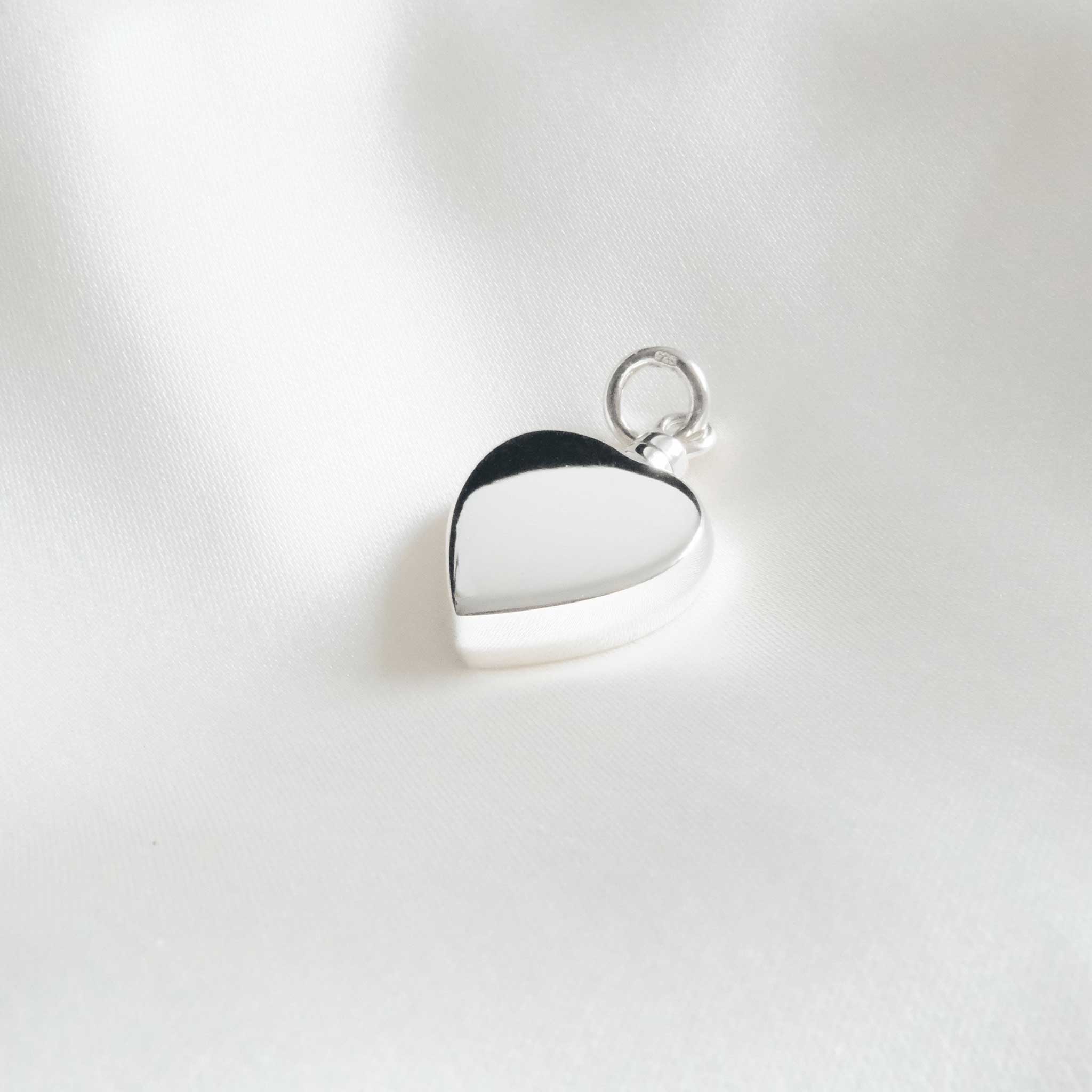 Heart Necklace for Ashes Sterling Silver - Ashes Jewellery AE