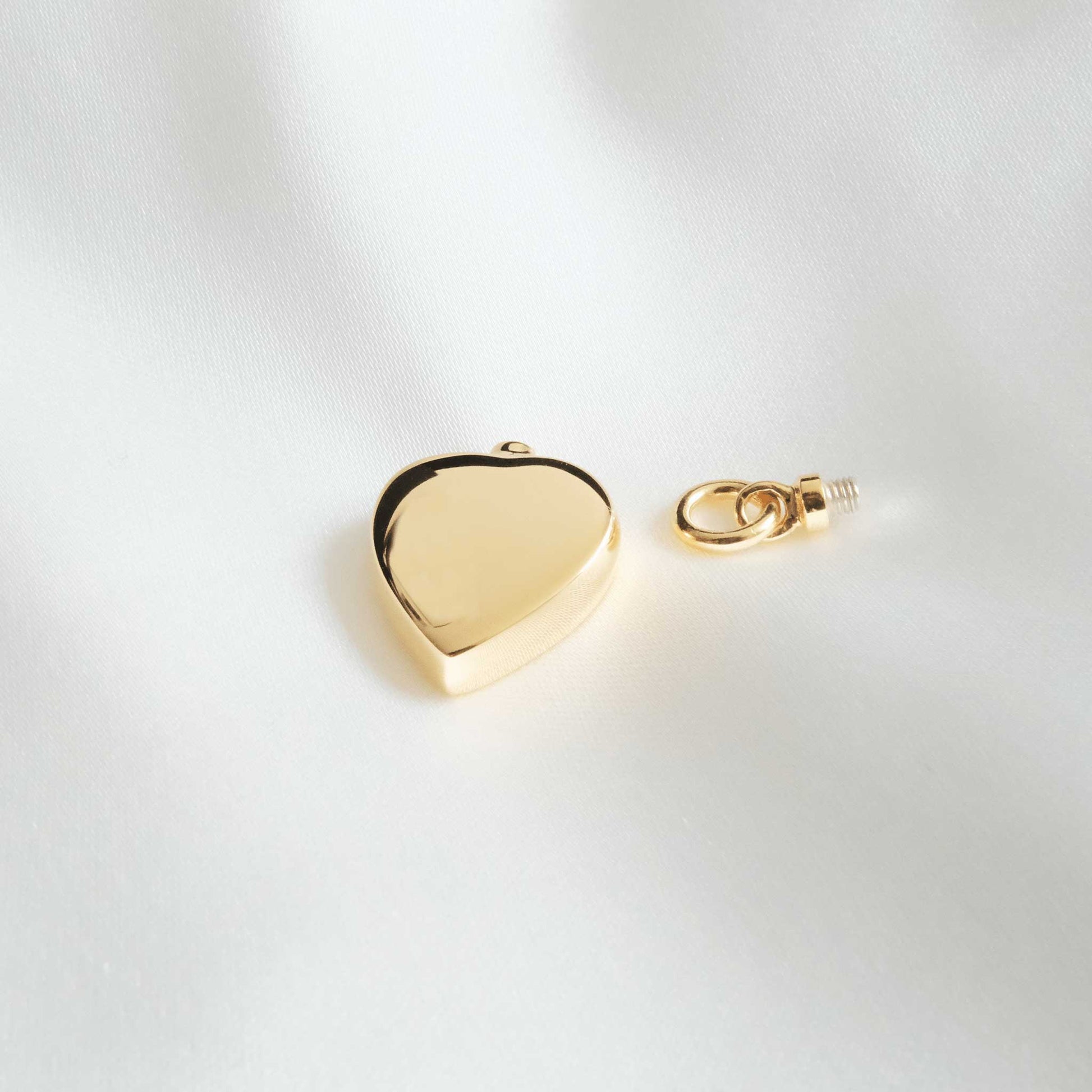 Heart Urn Jewellery Necklace Gold 9K - Ashes Jewellery AE