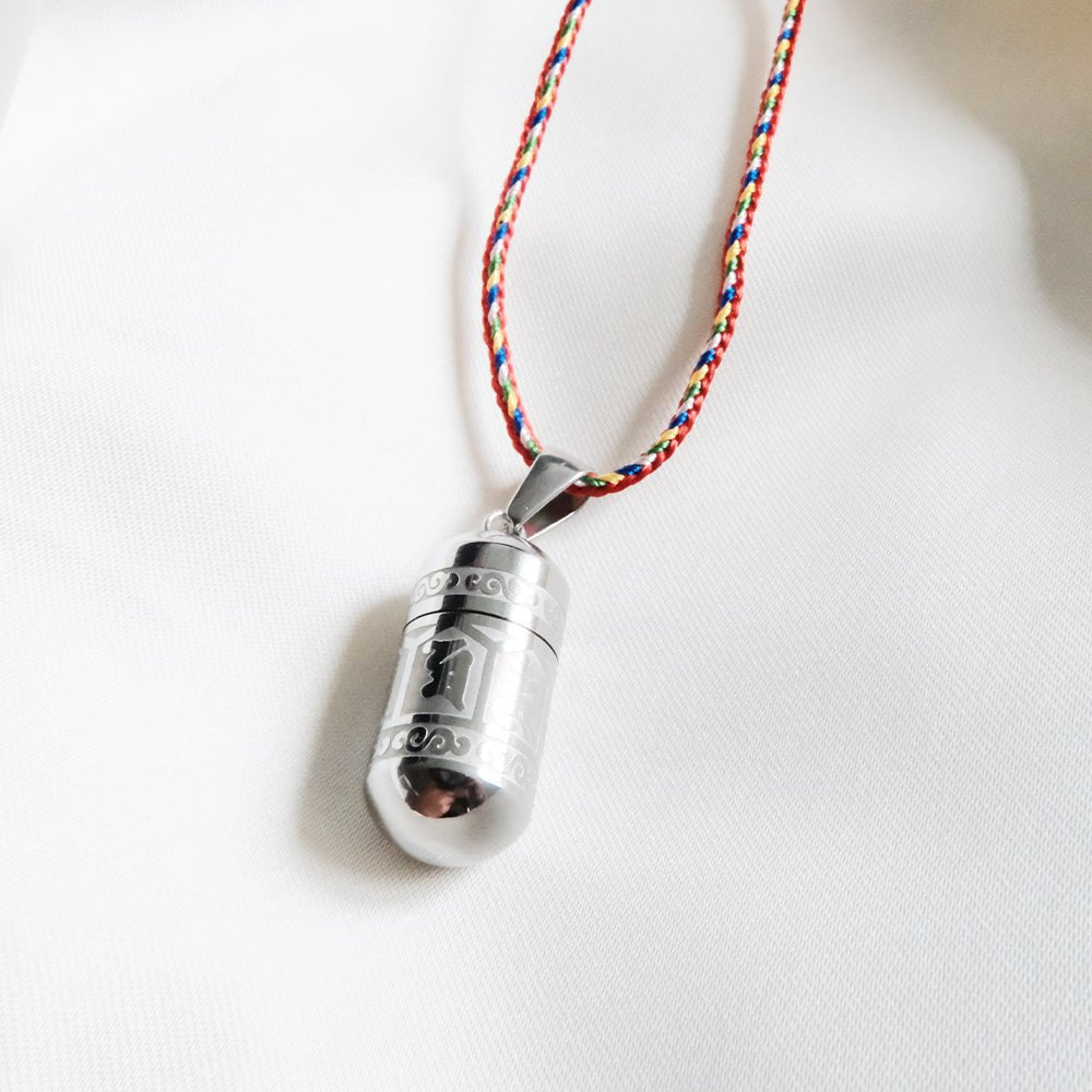 Mantra Spiritual Urn Necklace for Ashes - Ashes Jewellery AE