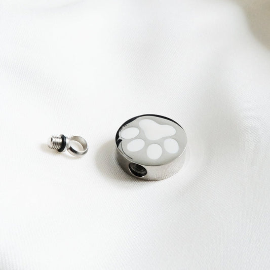 Pet Ashes Jewellery – Heart & Paw Silver Ashes Necklace - Ashes Jewellery AE