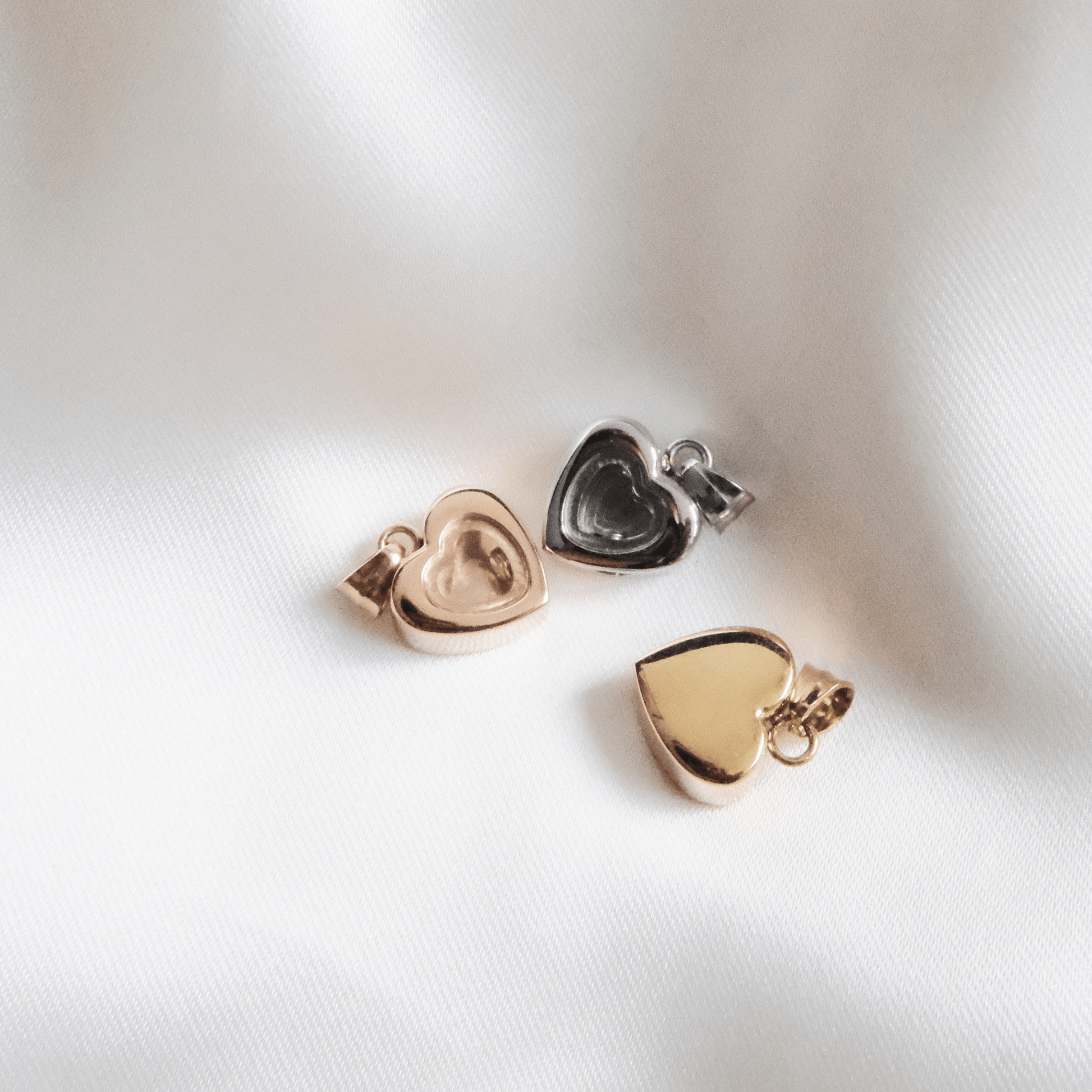 Silver Heart Ashes Necklace Stainless Steel - Ashes Jewellery AE